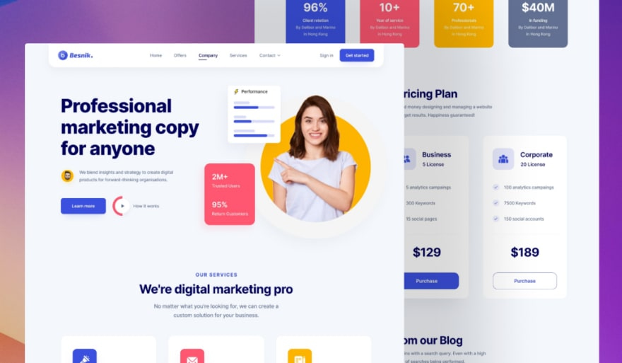 besnik-figma-template-free-cho-cho-agency