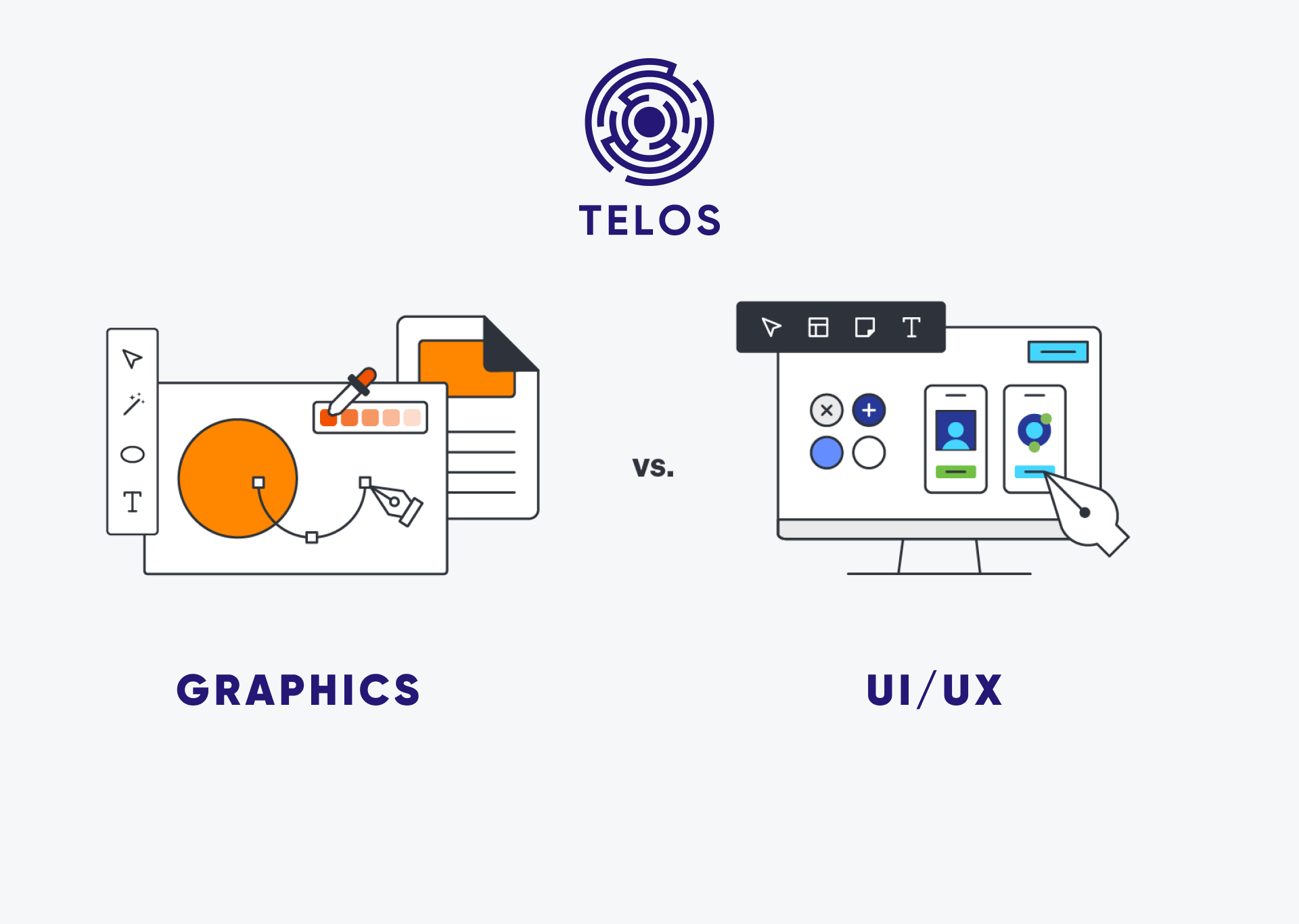 sự khác nhau giữa ui/ux design và graphic design